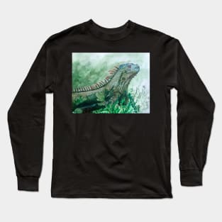 Iguana Painting Long Sleeve T-Shirt